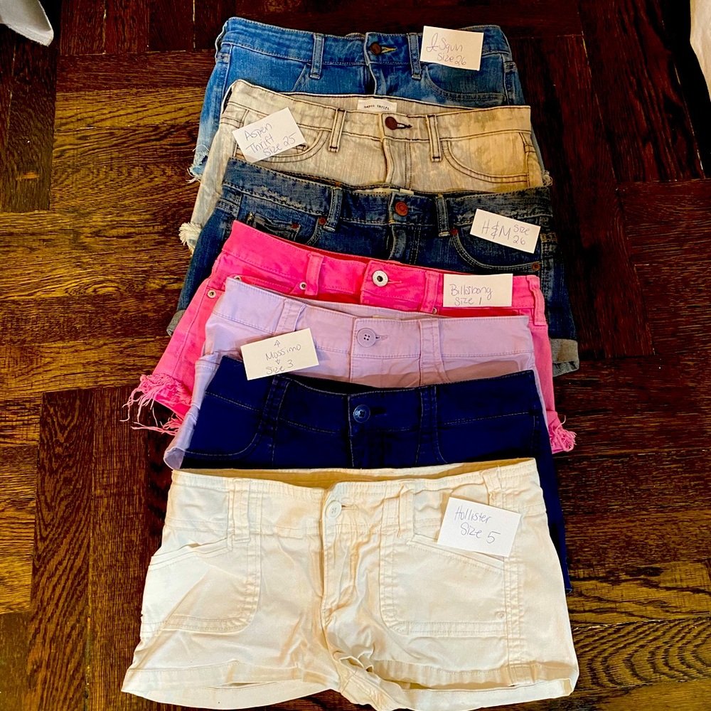 Lot of assorted Jean shorts